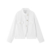Women's Relaxed Cropped TENCEL Denim Jacket